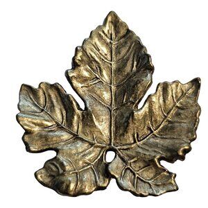 Vintage HMK CDS Gold Tone Maple Leaf Pin Brooch 1.5